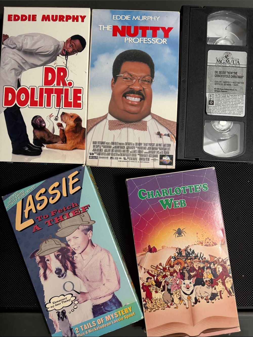 Vintage Classics PG & G rated VHS Miscellaneous movies- Set of 5 Misc - used